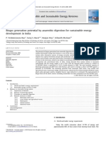 Biogas Generation Potential by Anaerobic Digestion for Sustainable Energy