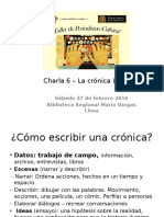 Charla 6 - La Crónica II 