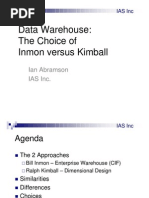 Abramson - Inmon vs Kimball