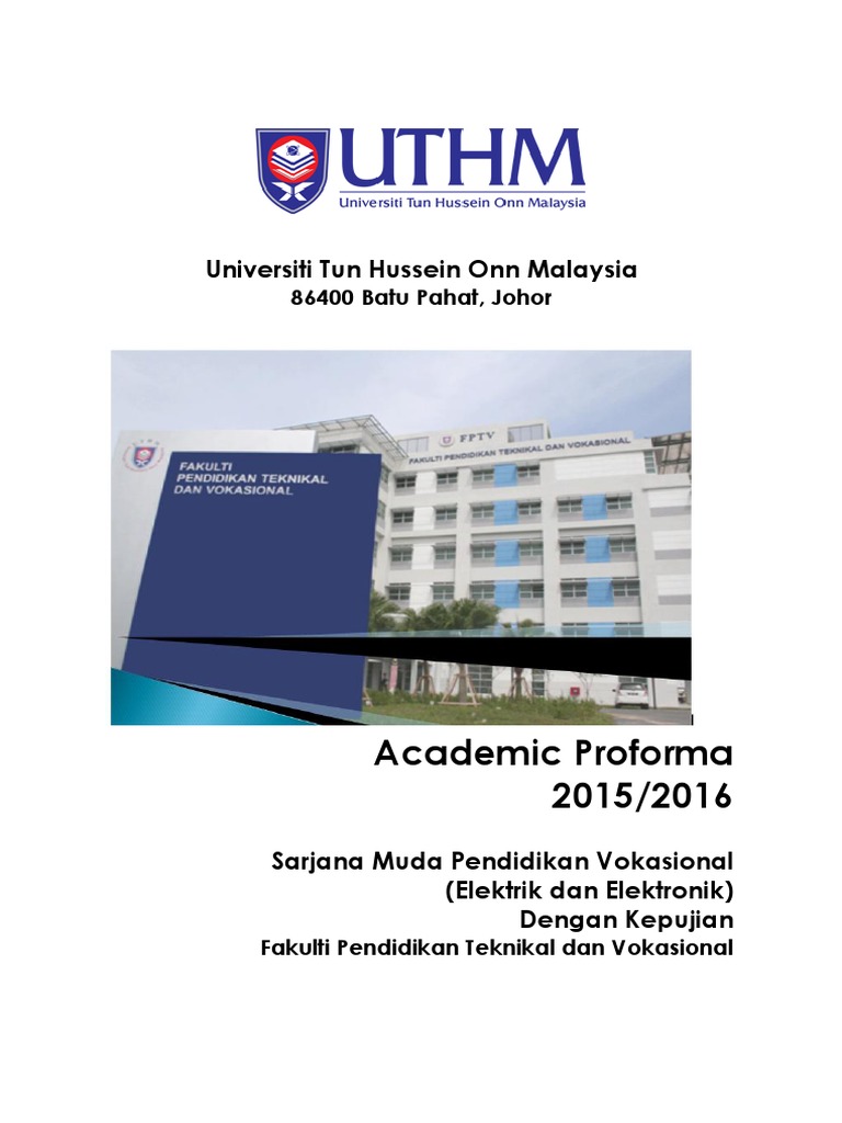 Profoma 20152016 Bbe Ismp Elektrik Dan Elektronik Pdf