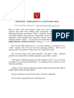Checklist - How To Respond To A Software Audit PDF