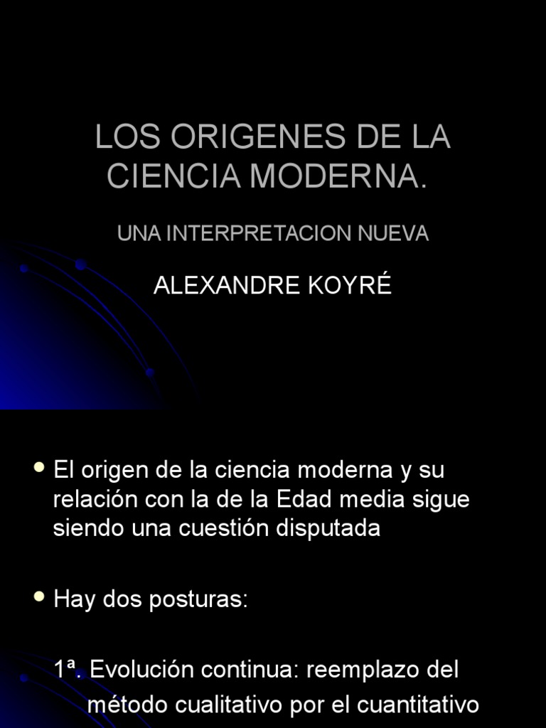 Orígenes de la Ciencia Moderna | PDF | Método científico | Empirismo