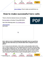 PKR _ How to Make Successful Hero Calls