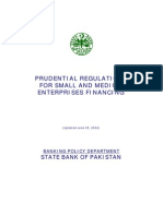 Prudential Regulations For Small and Medium Enterprises Financing