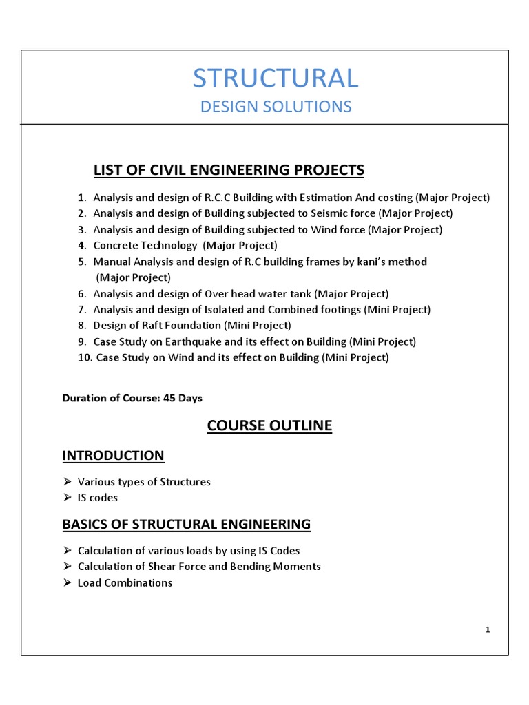 Structural Design Solutions Overview | PDF