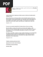 Imaginar uma história para o livro "Chocolate à chuva"