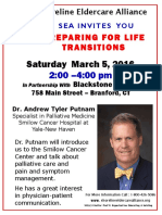 Shoreline Eldercare Alliance March 5 Event