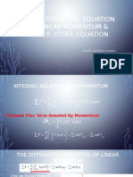 Differential Equation of Linear Momentum