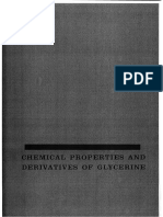 Chemical Properties and Derivatives of Glycerine