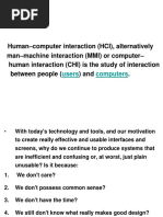 Human Computer Interaction Lecture Notes on UNIT 1