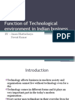 Function of Technological Environment in Indian Business