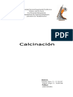 Calcinación.