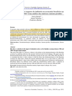 Houve redução do impacto da indústria na economia brasileira no período 1996-2009? Uma análise das matrizes insumo-produto