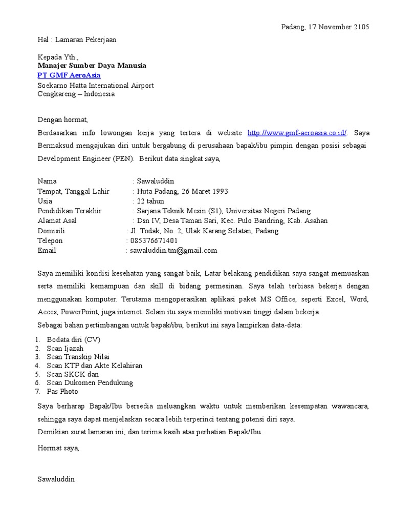 28 Contoh Surat Lamaran Pt Epson Cikarang Kumpulan Contoh Gambar Webmasters you can add your site in.