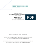 Neos Polychromatic AO Modulator User Manual Model Number 48062 51A05418