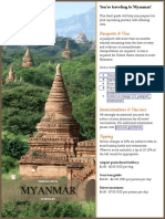 Myanmar Pre Travel Guide