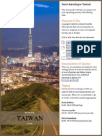 Taiwan Pre-Travel Guide