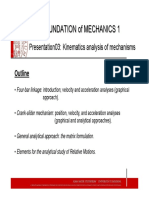 Presentation03 Kinematic Analysis of Mechanisms