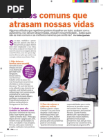 8 erros comuns que atrasam nossas vidas