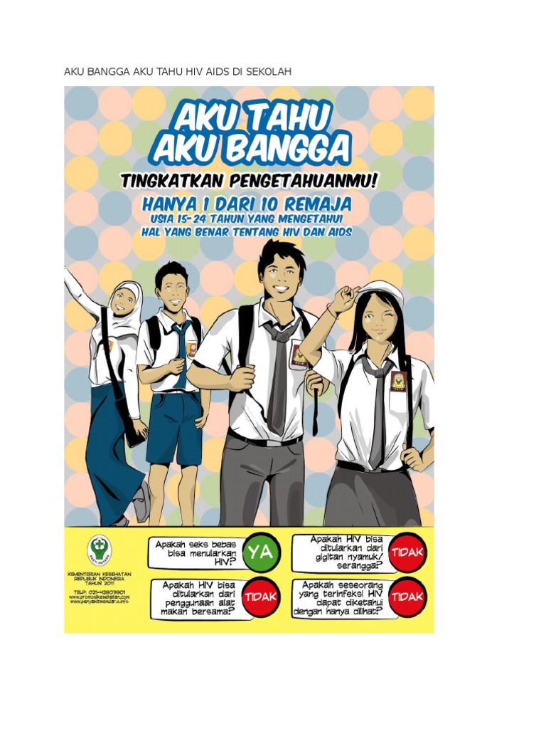 12 Contoh Poster Dan Slogan Hiv Aids Kreatif Grafis Media