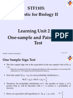 LU2 - A - One-Sample and Paired Sign Test