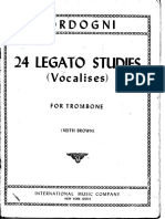 Bordogni - 24 Legato Studies (Vocalises) - For Trombone - Keith Brown