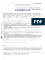 Higher PUFA and n -3 PUFA, conjugated linoleic acid, α-tocopherolandiron, but lower iodine and selenium concentrations in organic milk: a systematic literature review and meta- and redundancy analyses