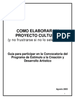 Manual Como Elaborar Un Proyectocultural