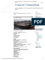 Pusat Jual Beli Kapal Dan Tongkang - Barge - LCT Cargo Panjang 70 Meter Buatan Tahun 2012 Di Jakarta