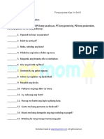 Pangungusap Mga Uri Set B PDF