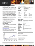 ETFS Fact Sheet-Gold Bullion Securities