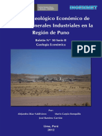 Boletin Nº 030- Estudio Geologico y Economico de Rocas y Materiales Industriales en La Region Puno