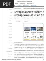 5 Ways To Solve - Insufficient Storage Available - On Android