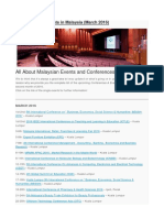 Conferences & Events in Malaysia (March 2016) PDF