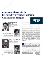 JL-98-November-December Restraint Moments in Precast Prestressed Concrete Continuous Bridges