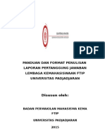 Panduan Dan Format Penulisan LPJ