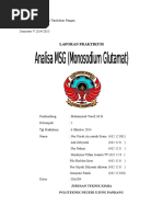 Download Analisa MSG Monosodium Glutamat by Bayu Rezky Anugrah SN301393362 doc pdf