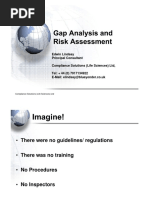 Gap Analysis & Risk Assessment