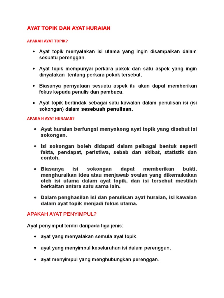 Apakah Ayat Topik Pdf