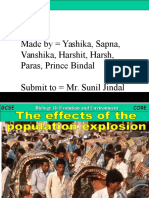 8.1 Effects of Population Explosion