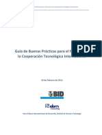 Guia de Buenas Practicas para El FomentoDeLa Cooperación Tecnologica Internacional