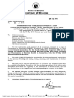 DM - s2016 - 031 Dissemination of Comelec Resolution No. 10057