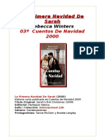 La Primera Navidad de Sarah - Rebecca Winters - Cuentos de Navidad 2000 03