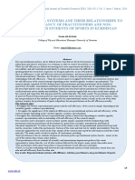 Representational Systems and Their Relationships to Self-efficiancy of Practitioners and Non-practitioners Students of Sports in Kurdistan