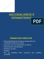 Nacionalismos e Separatismos (1)