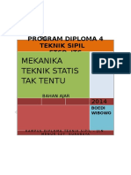 Bahan Ajar Mekanika Teknik Statis Tak Tentu Program D4 18 Sept 2013