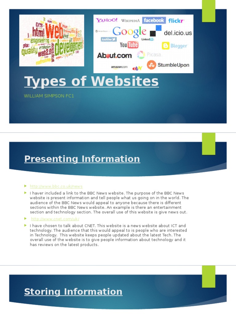13 Types Of Websites Pdf – 12 Common Types Of Websites & When To Use ...