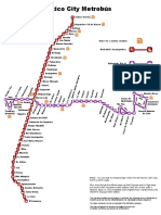 Map of The Mexico City Metrobus