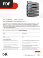 BSI ISO20000 Assessment Checklist UK En