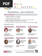 Cartaz Semana da Leitura 2016 AERSI 